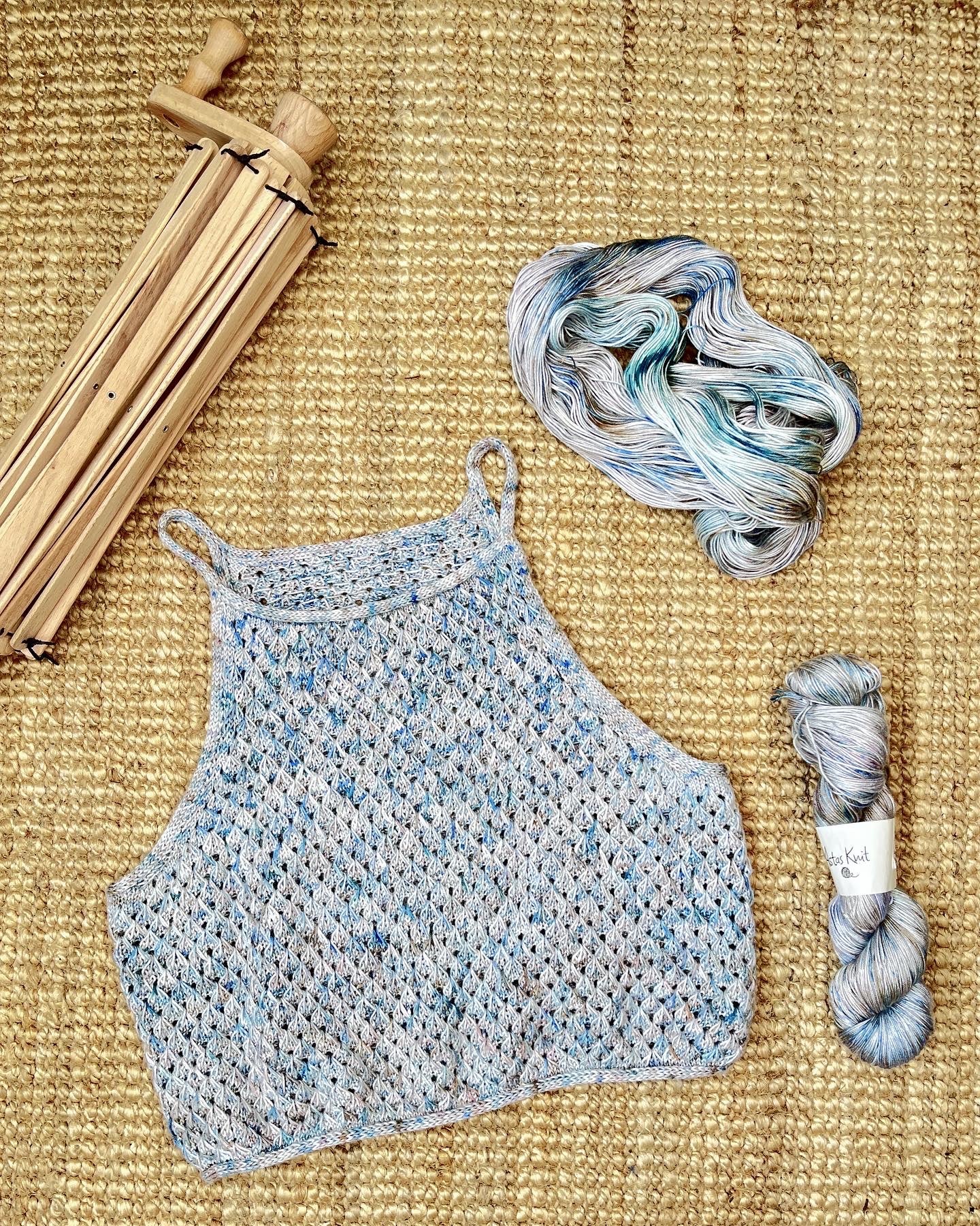 Euphoria Top Håndfarvet edition, strikkekit - Popknit