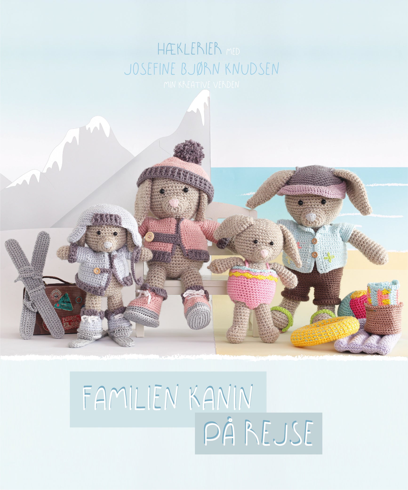 Bogpakke - Familien kanin på rejse