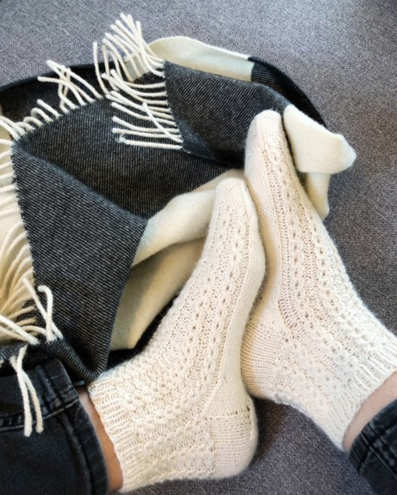 Forest lace socks strikkekit - SkovCreations