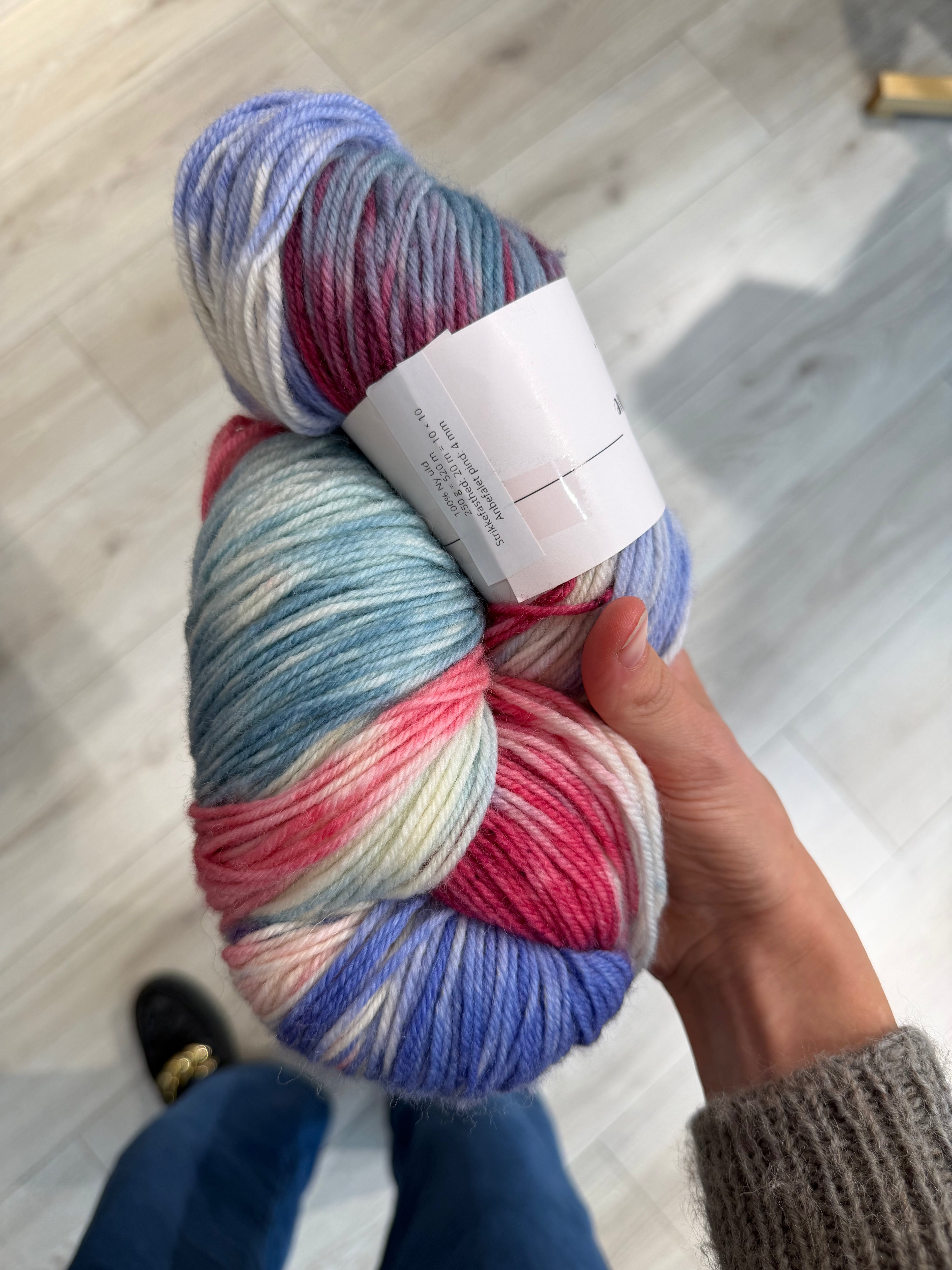 Frankie sweater håndfarvet strikkekit, - Petiteknit