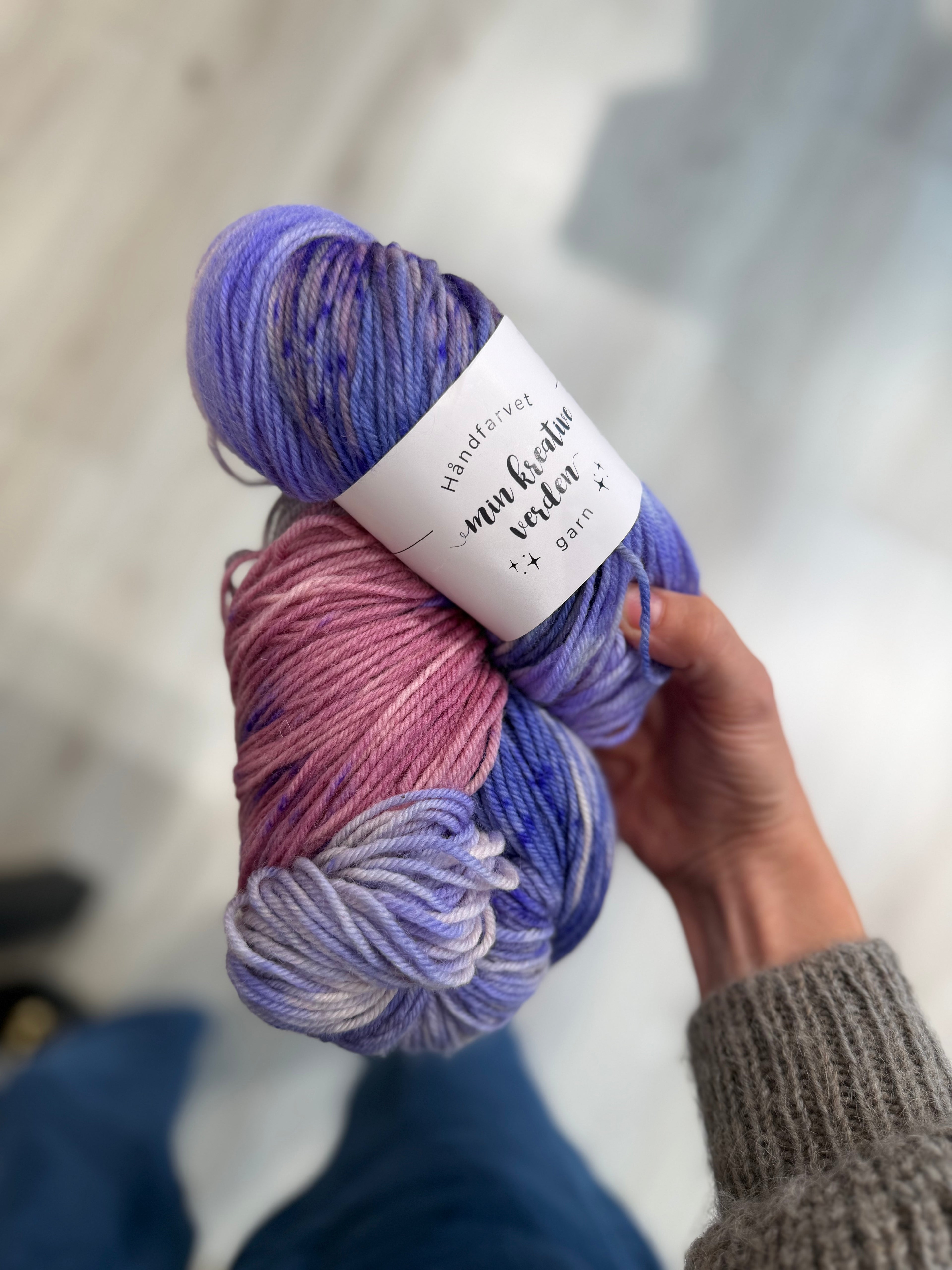 Frankie sweater håndfarvet strikkekit, - Petiteknit