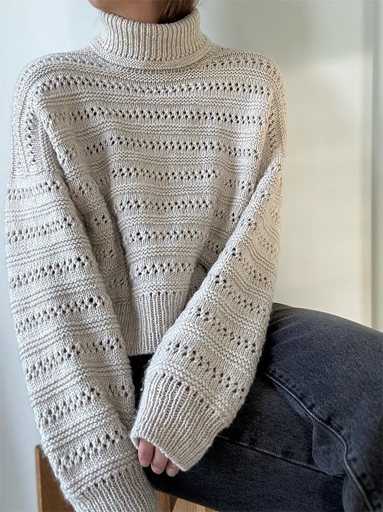 Lacey loop rollneck Strikkekit - Otherloops