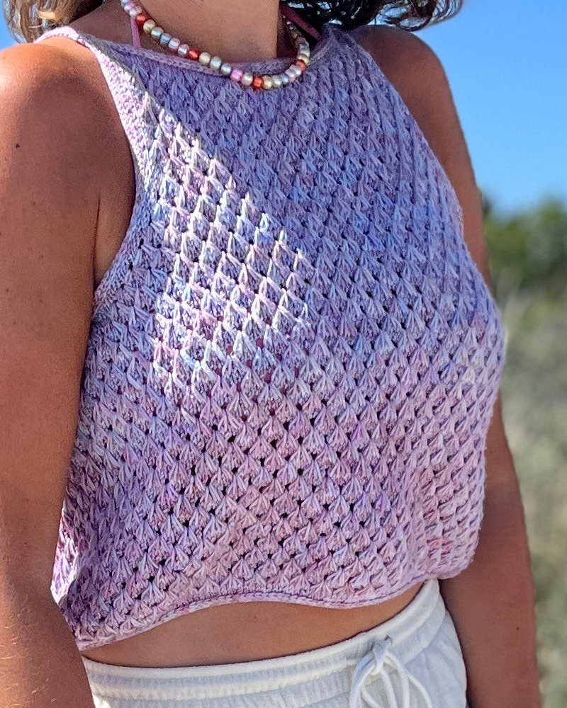 Euphoria Top Håndfarvet edition, strikkekit - Popknit