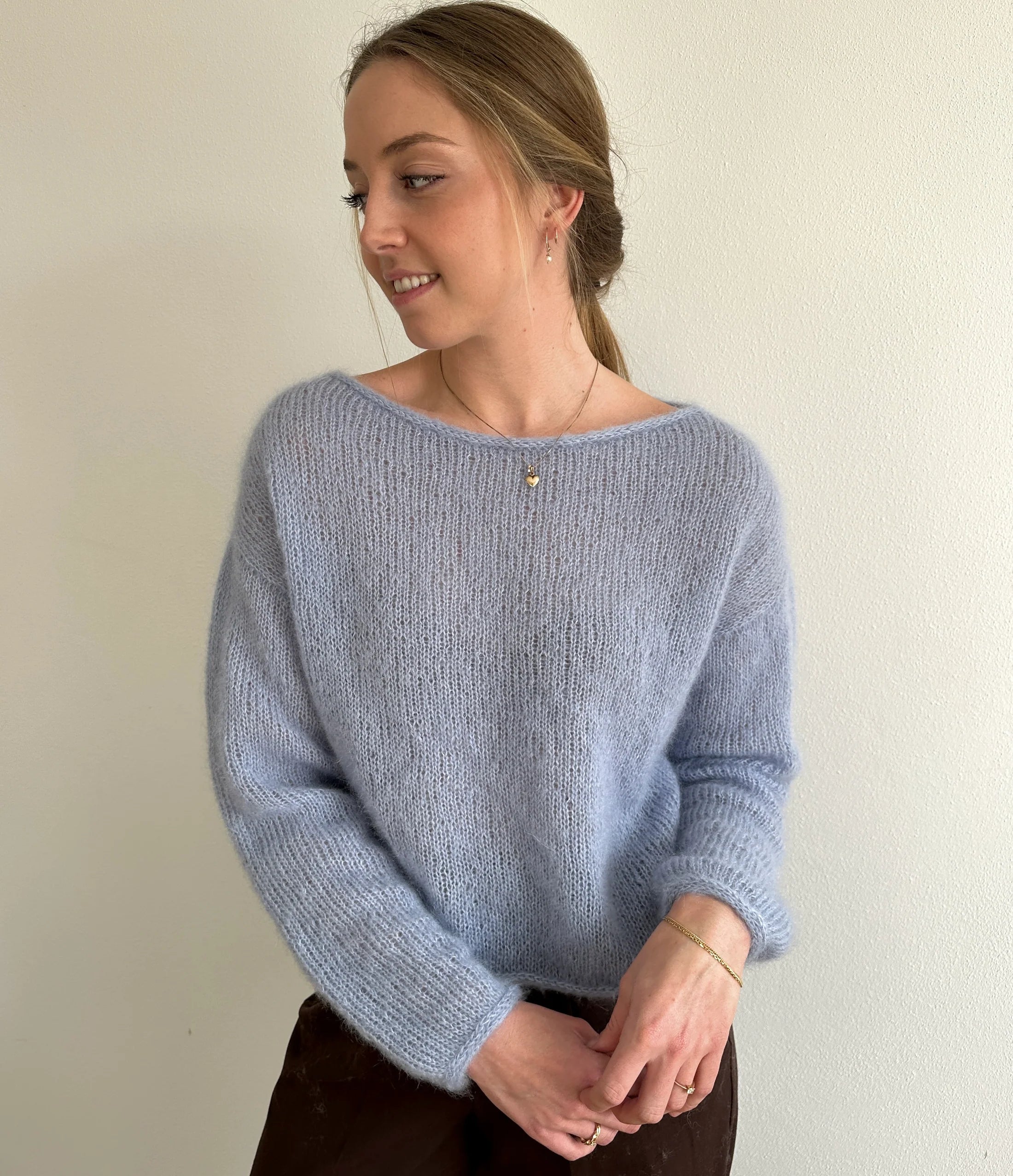 Boat blouse (ensfarvet) Strikkekit - TwinKnits