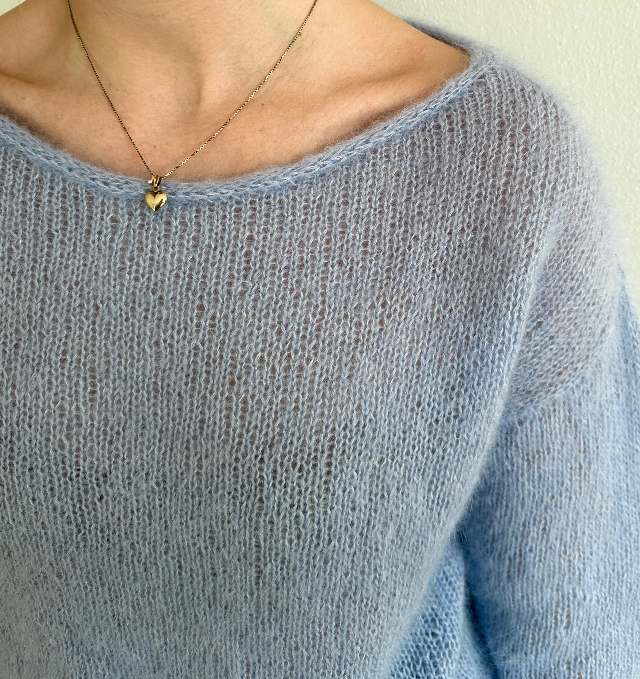 Boat blouse (ensfarvet) Strikkekit - TwinKnits