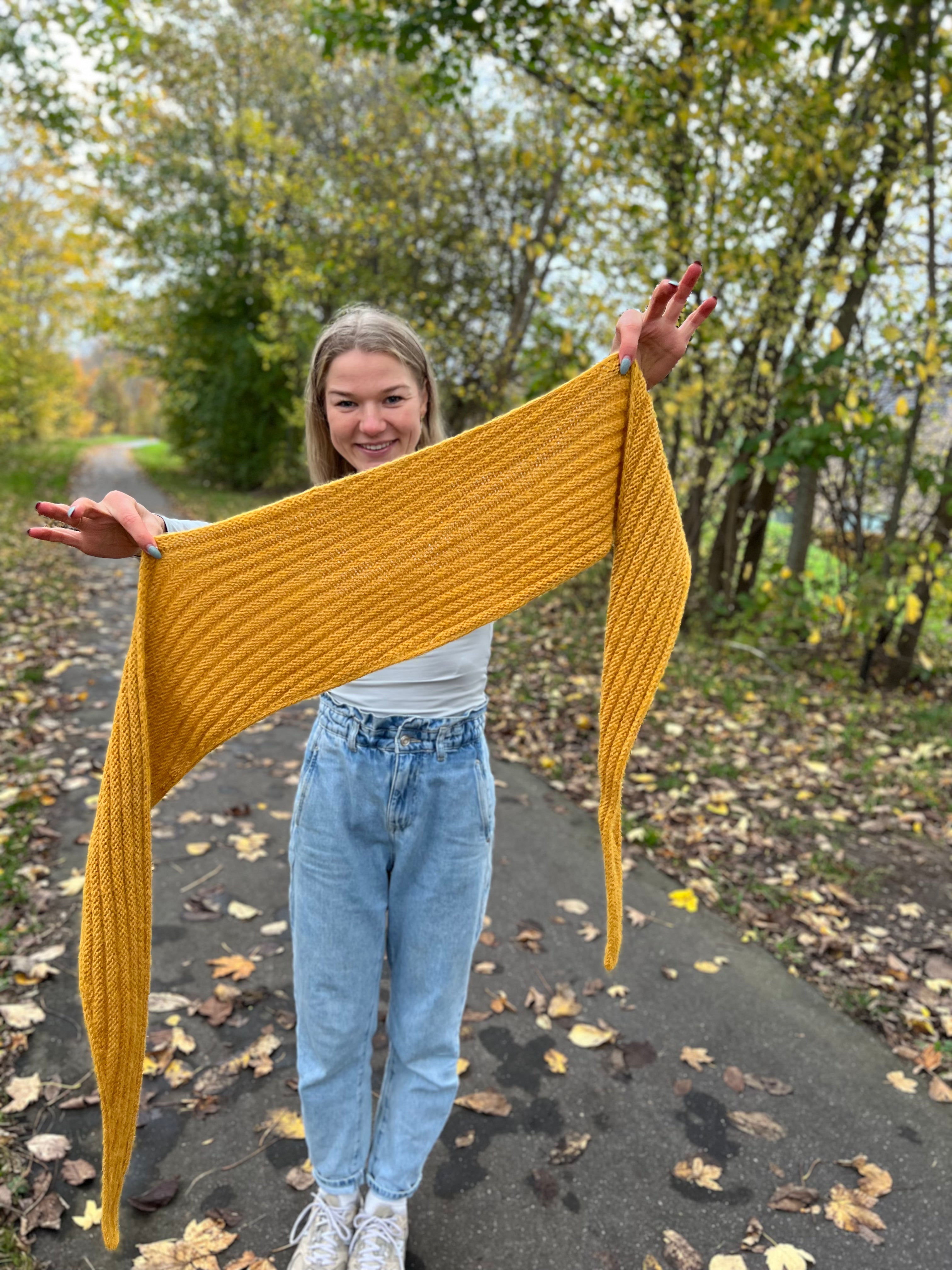 Rhompe shawl strikkekit