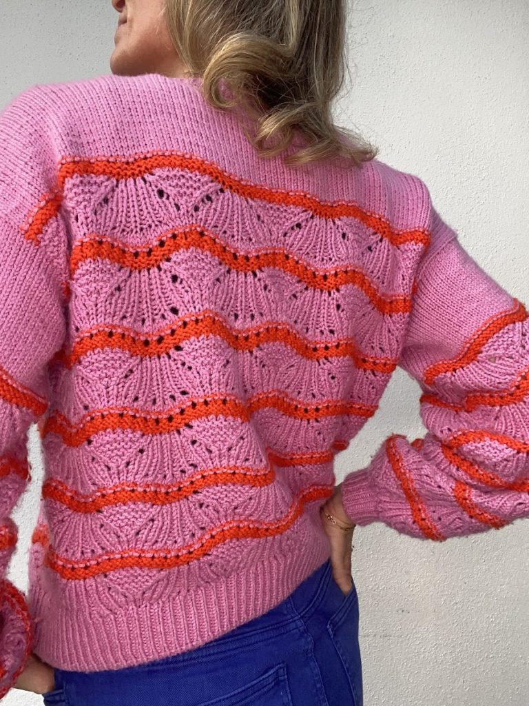 Wave Sweater VesterbyCrea - Opskrift