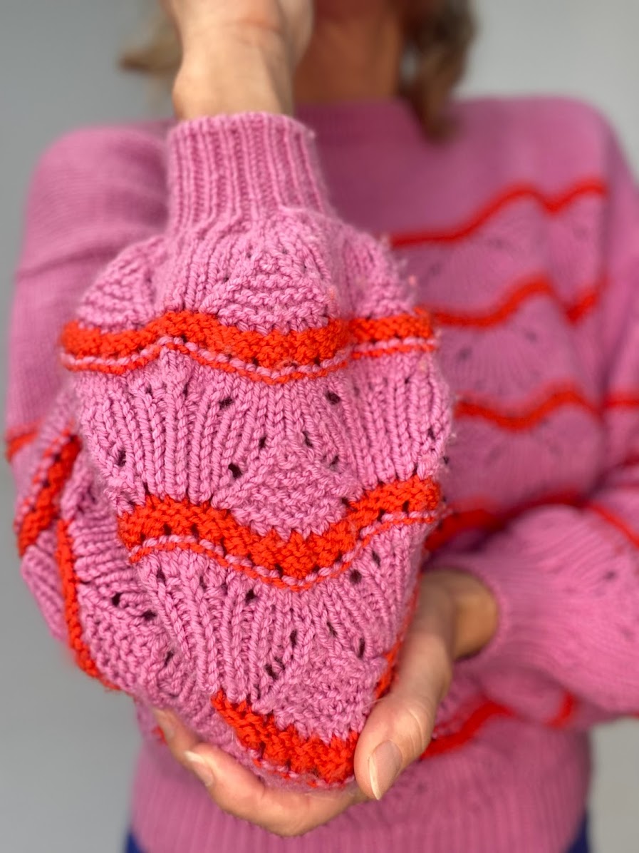 Wave Sweater VesterbyCrea - Opskrift