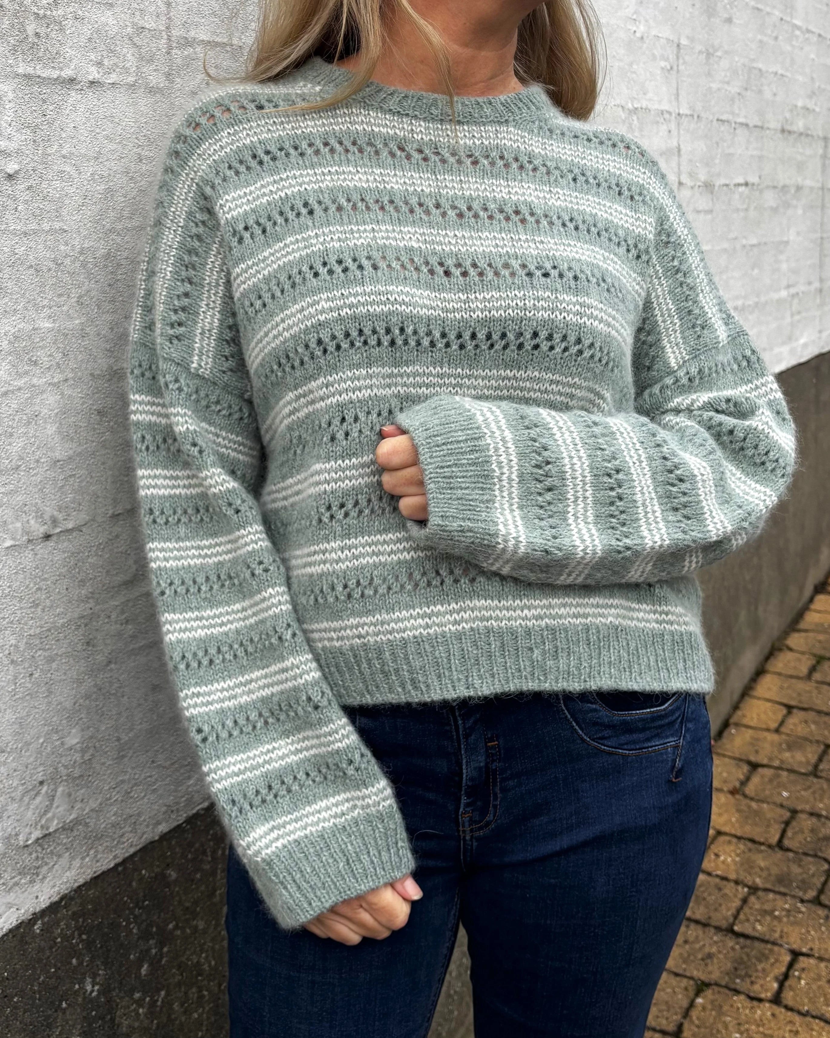 Lace loop sweater