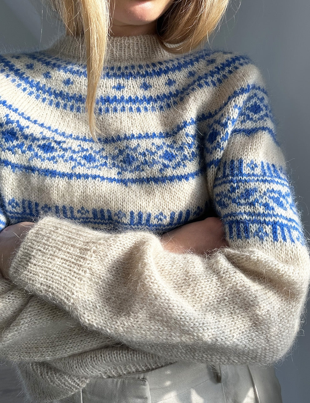 Porcelain Yoke sweater strikkekit - Lene Holme Samsøe