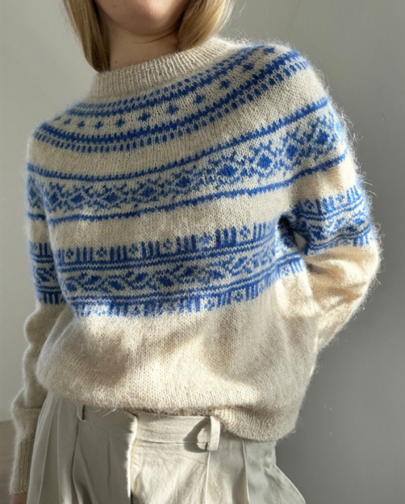 Porcelain Yoke sweater strikkekit - Lene Holme Samsøe
