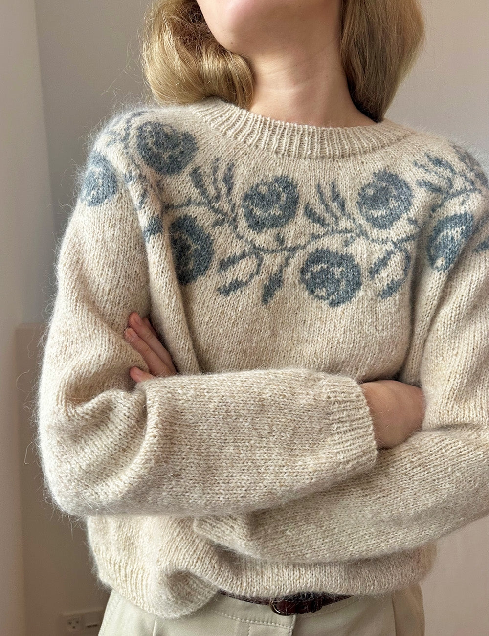 Rosie yoke blouse Strikkekit 2 (Mohair Edition Recy) - Lene Holme Samsøe