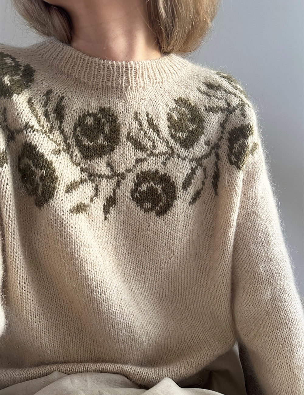 Rosie yoke blouse Strikkekit 2 (Mohair Edition Recy) - Lene Holme Samsøe