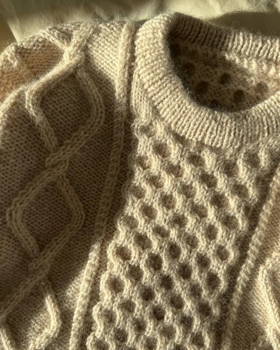 Dagmar Sweater Junior strikkekit 2 Basic Wool - Petiteknit