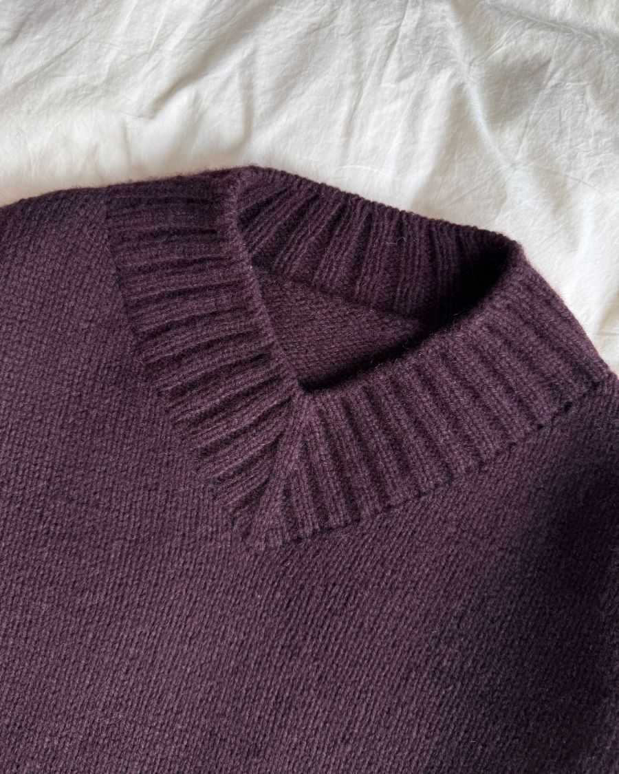 Hannah Sweater V-neck strikkekit - Petiteknit