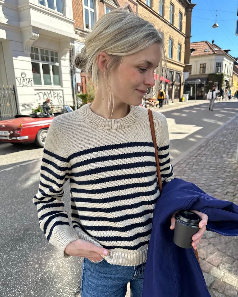Lyon sweater Håndfarvet edition, Strikkekit - Petiteknit