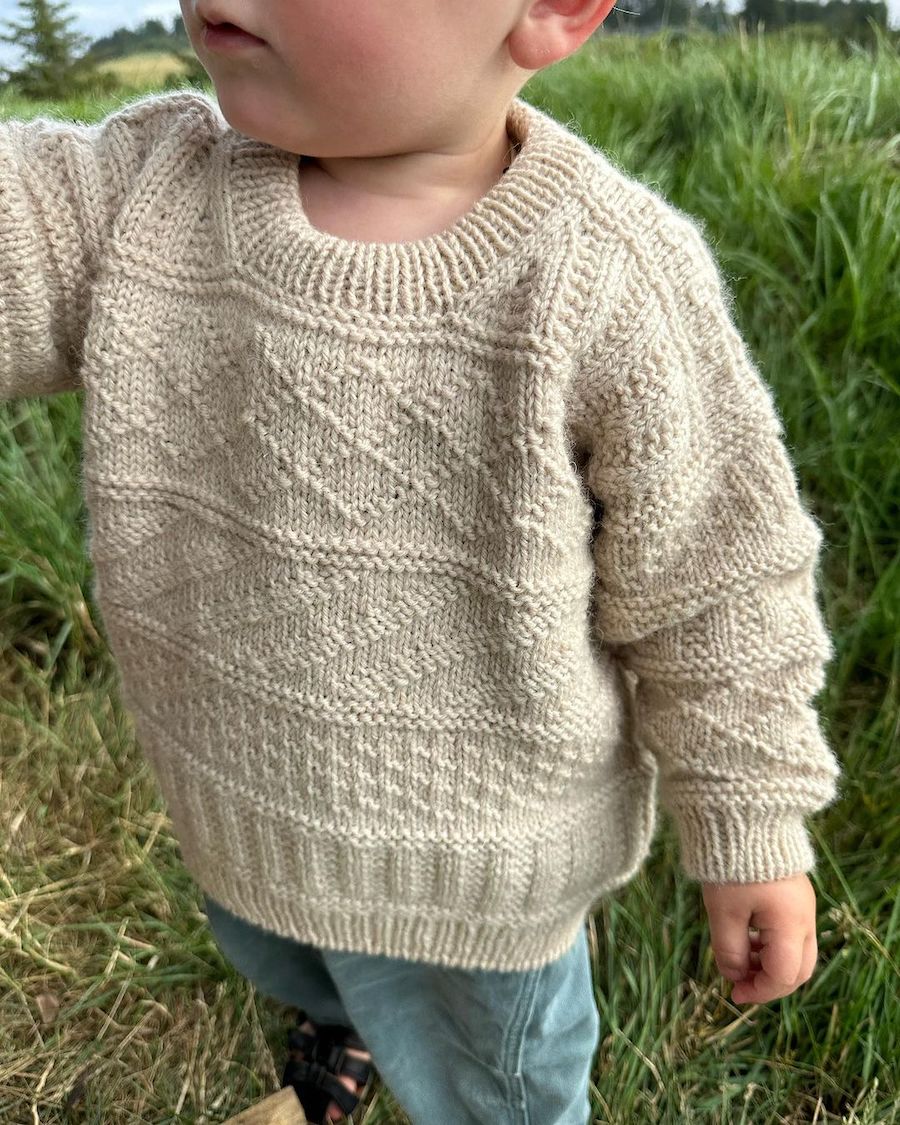 Storm sweater junior Strikkekit - Petiteknit