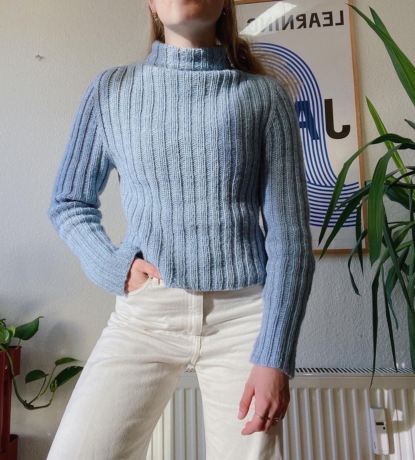 Easy Wide Rib Sweater Strikkekit - Easy as knit