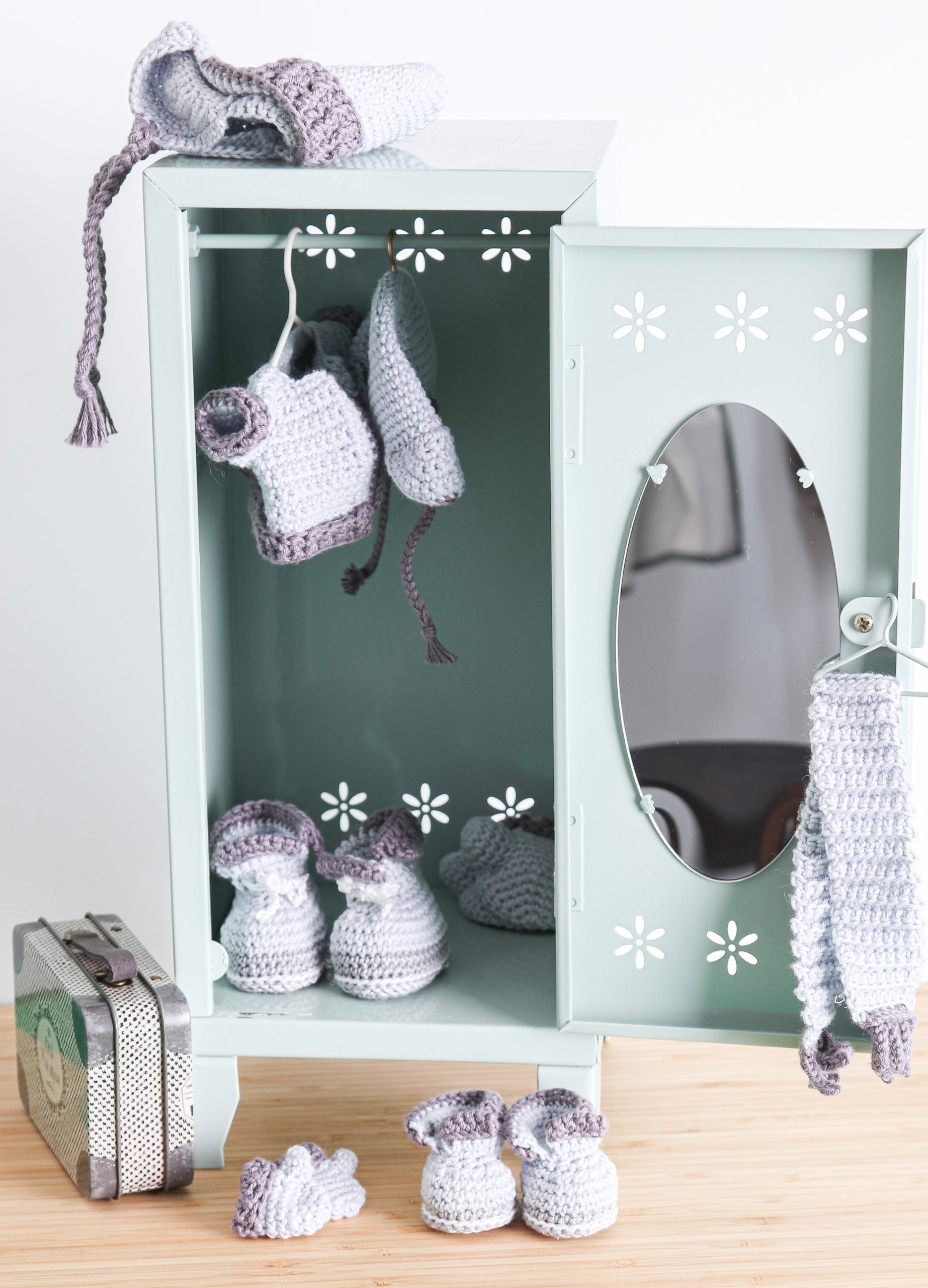 familien kanin på rejse - garderobe