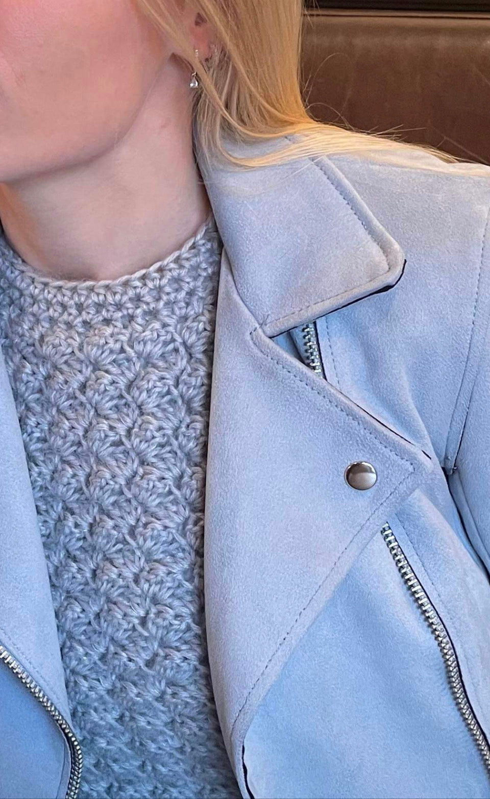 ’a warm hug’ Mulleberg vesten - Hæklekit