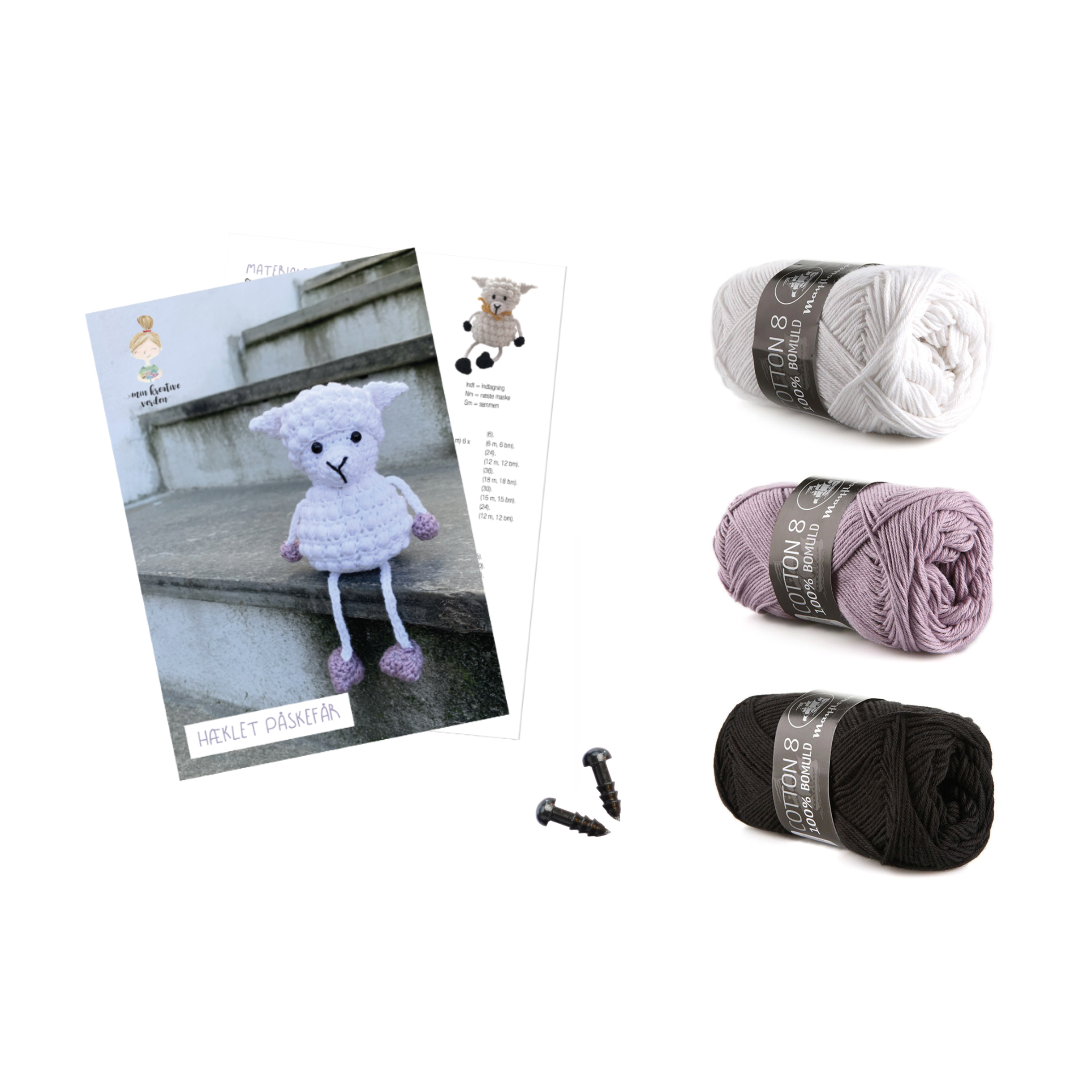 Påskefår - hæklekit