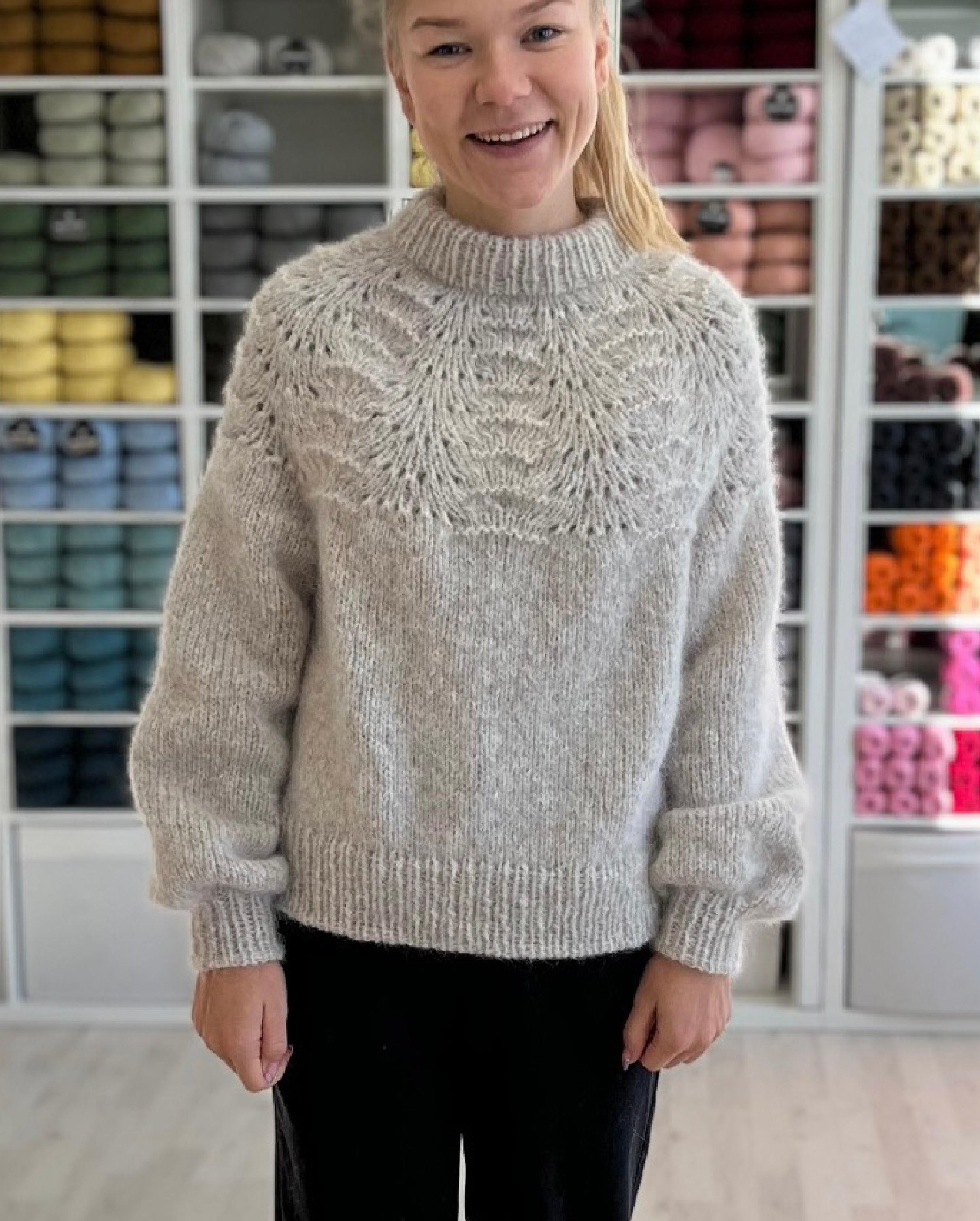 Peacock sweater chunky edition strikkekit - Lene Holme Samsøe
