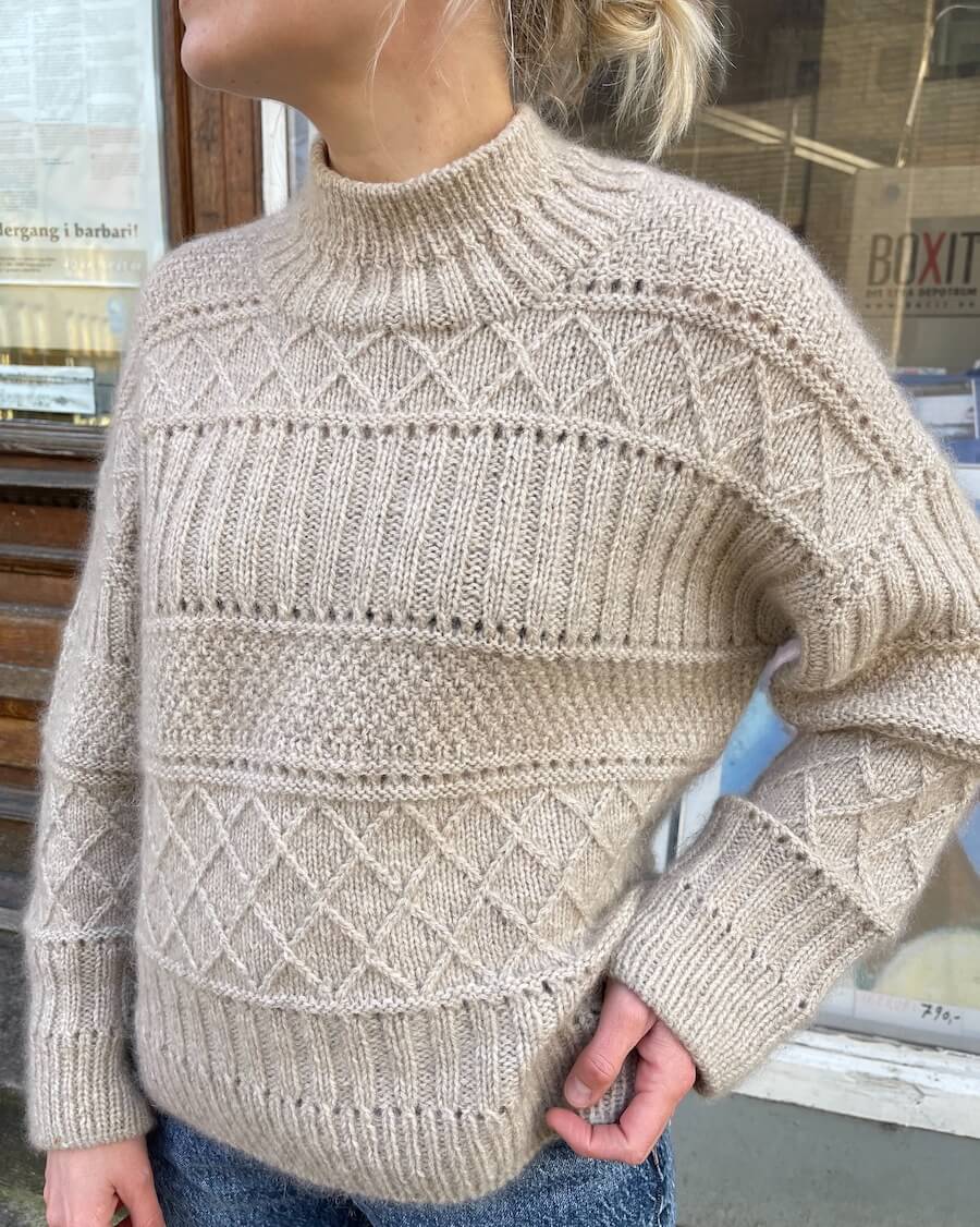 Ingrid Sweater Strikkekit mohair version - Petitknit