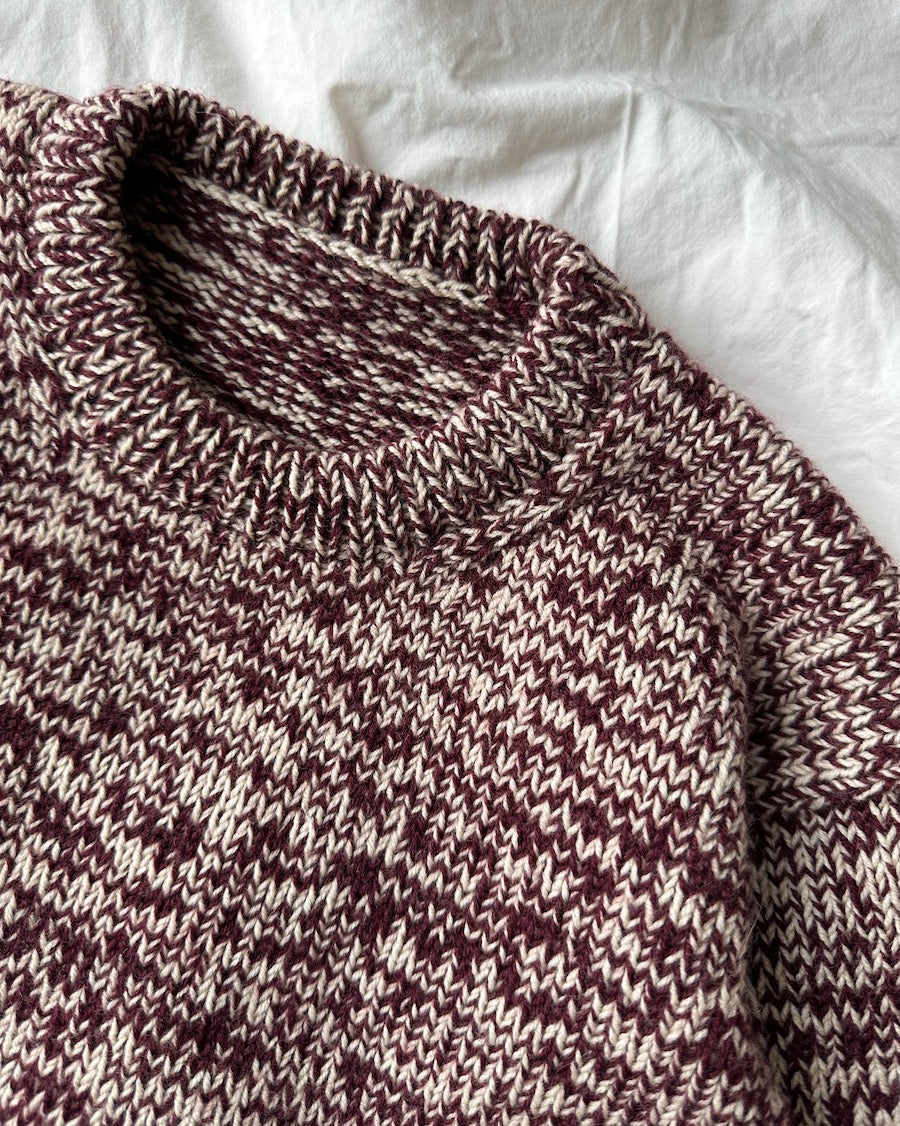 Melange sweater junior, Strikkekit - Petiteknit
