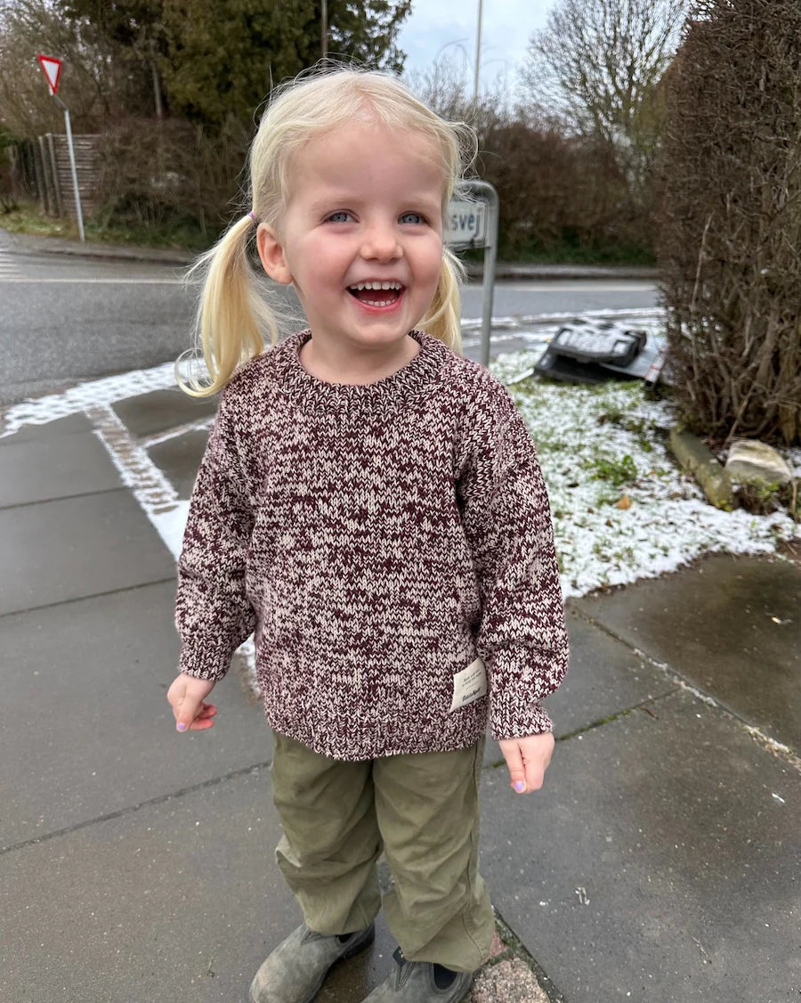 Melange sweater junior, Strikkekit - Petiteknit