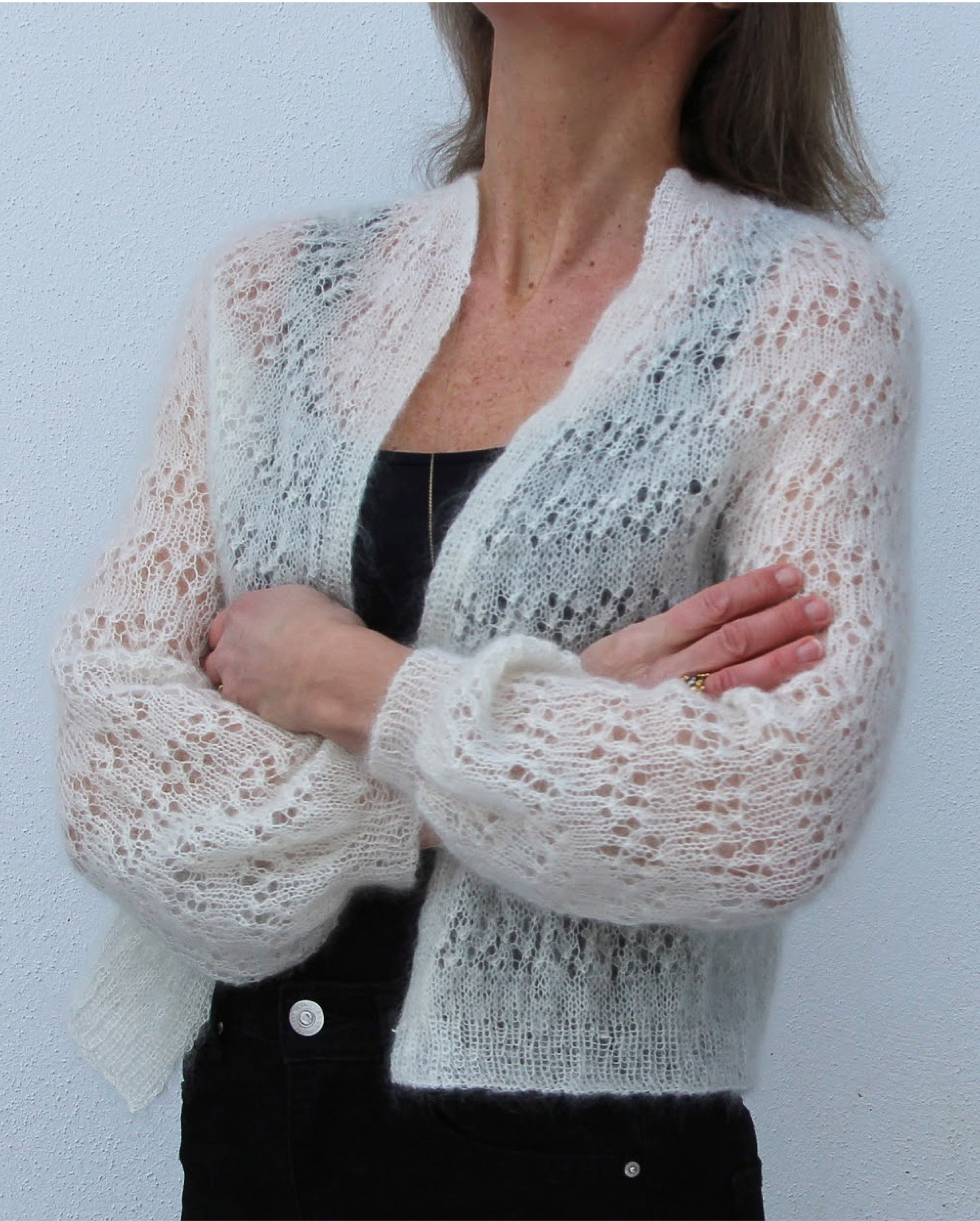 No. 09 Cardigan VesterbyCrea - Opskrift