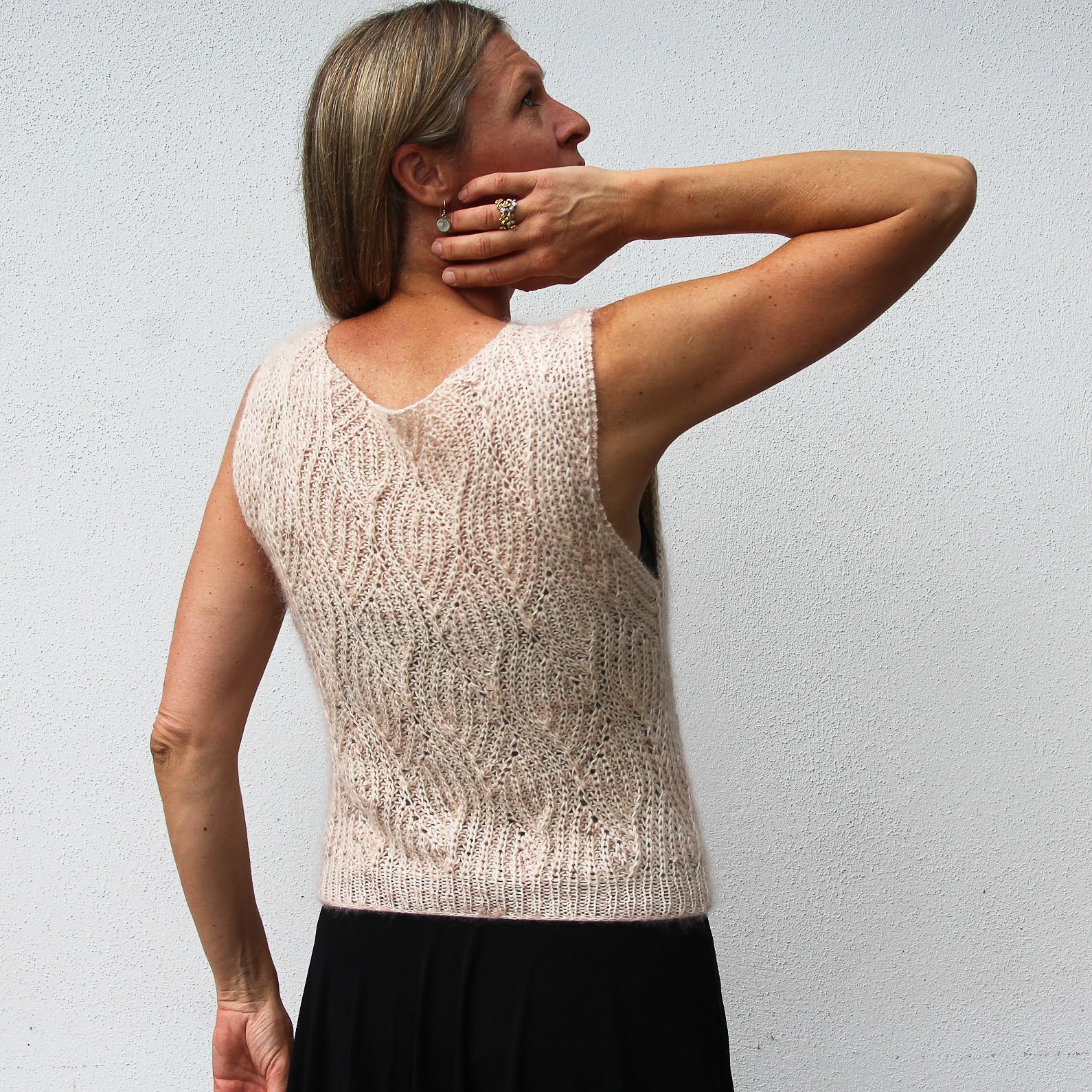 strikkeopskrifter strik cashmere mohair vesterbycrea no19 42