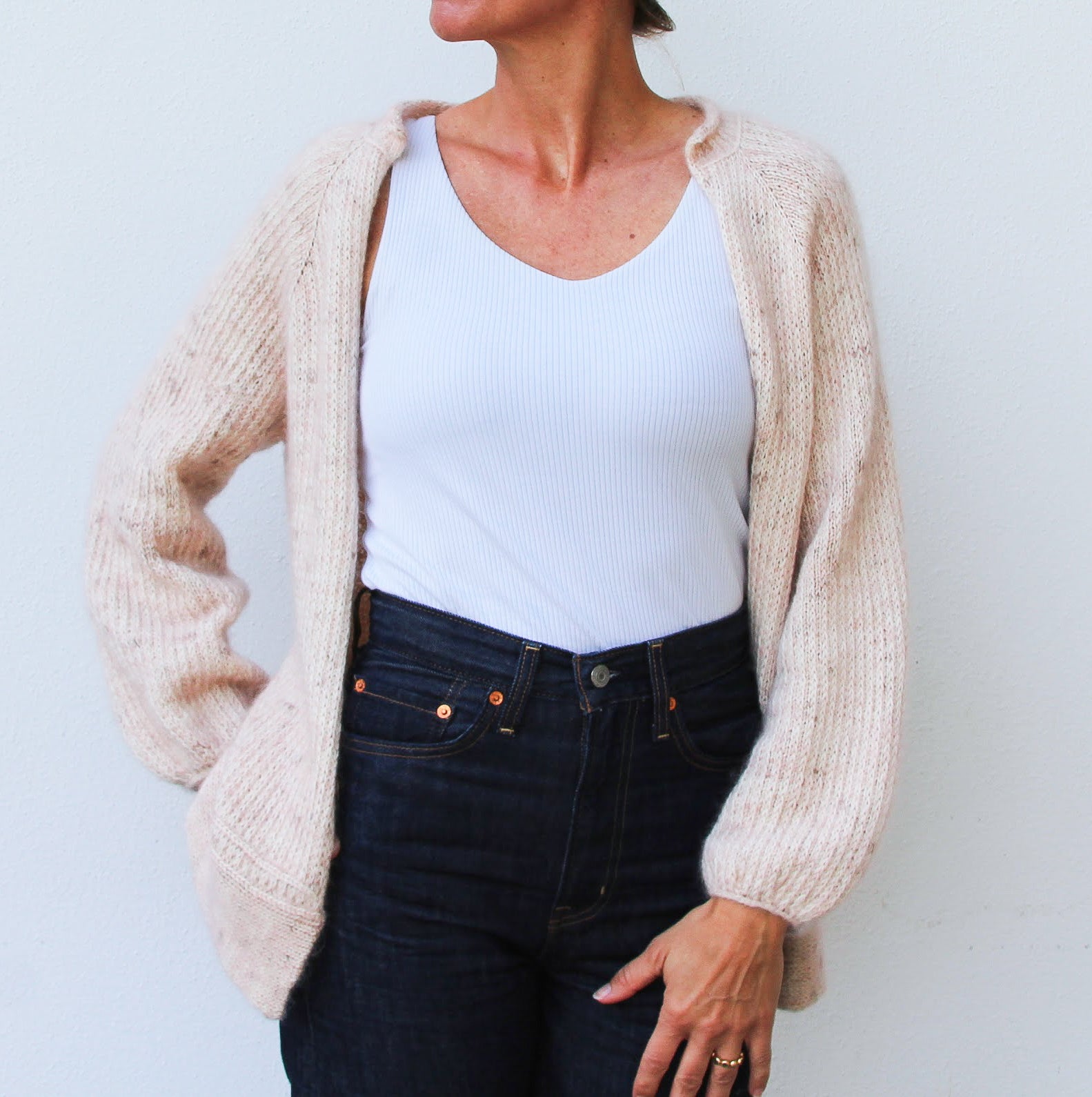 strikkeopskrifter strik merino mohair vesterbycrea no14 07