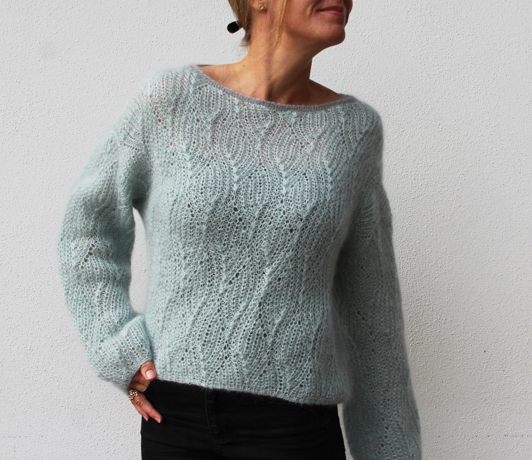 strikkeopskrifter strik mohair vesterbycrea no18 38