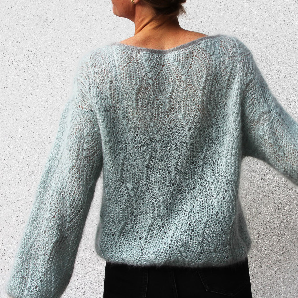 strikkeopskrifter strik mohair vesterbycrea no18 51