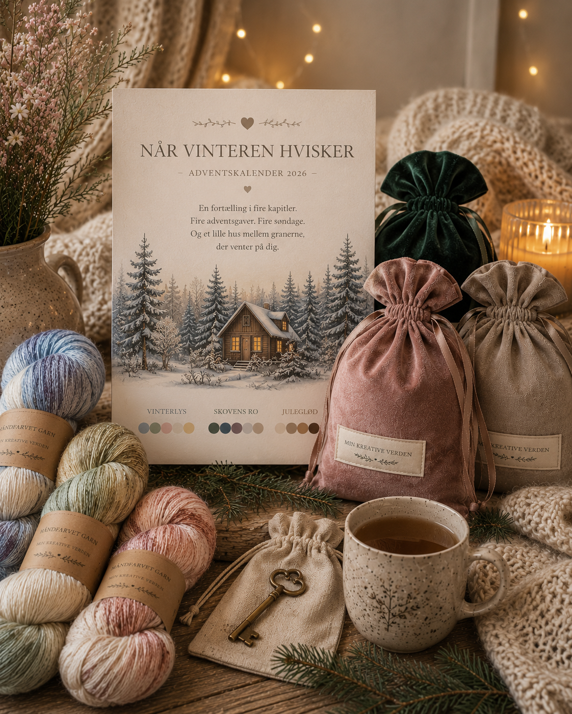 Min kreative verdens adventskalender 2026 - Strik 🎄