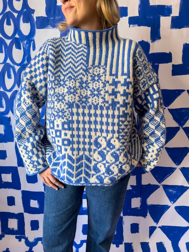 Nordic mix sweater Strikkekit - Laura Dalgaard