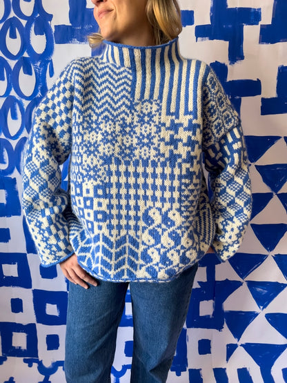 Nordic mix sweater Strikkekit - Laura Dalgaard