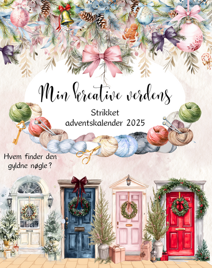 Min kreative verdens adventskalender 2025 - Strik 🎄
