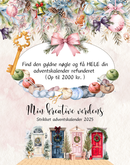 Min kreative verdens adventskalender 2025 - Strik 🎄