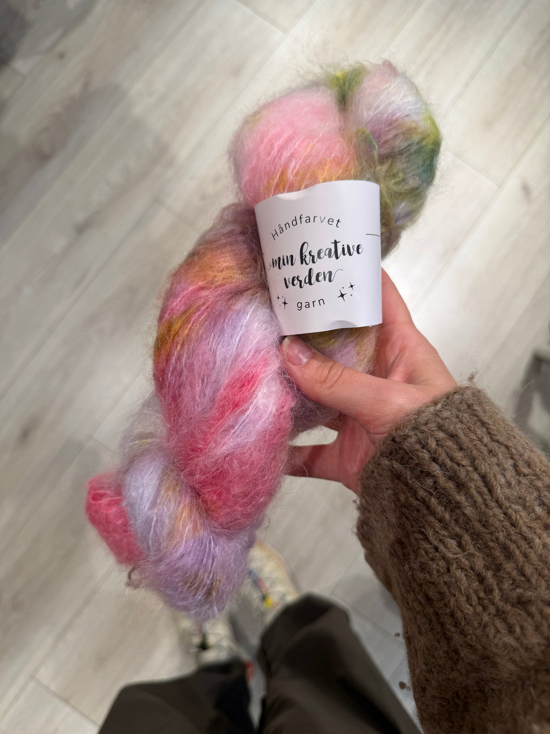 6 nøgler fat mohair - 3 hortensia + 3 blå