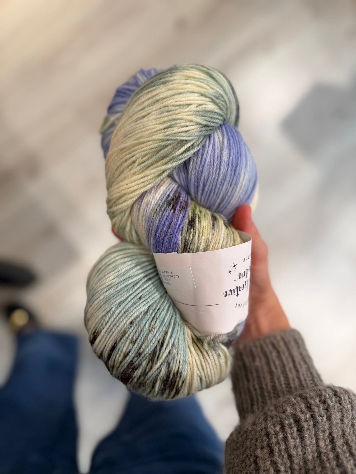 Frankie sweater håndfarvet strikkekit,  - Petiteknit