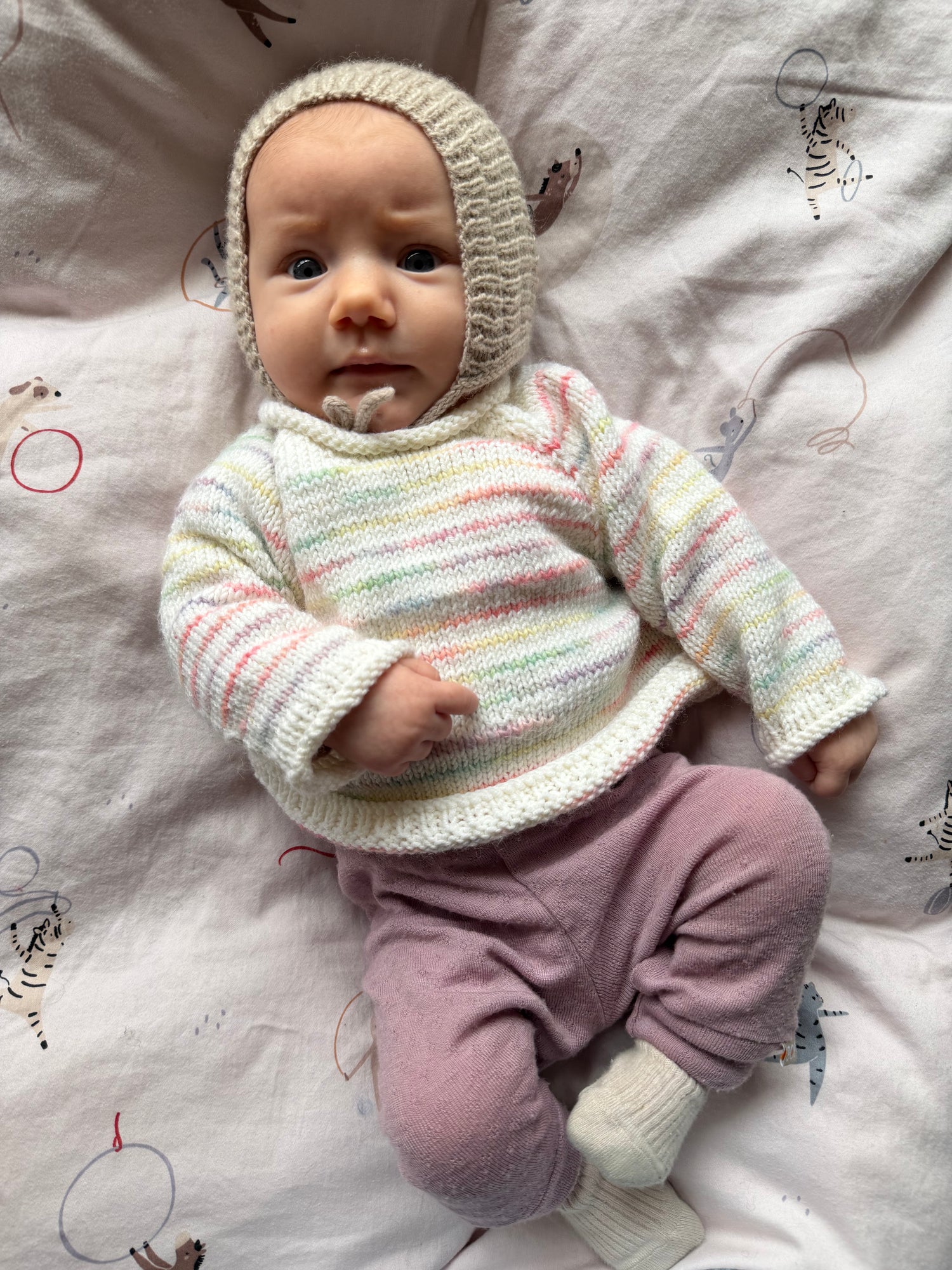 Frankie Sweater Baby håndfarvet