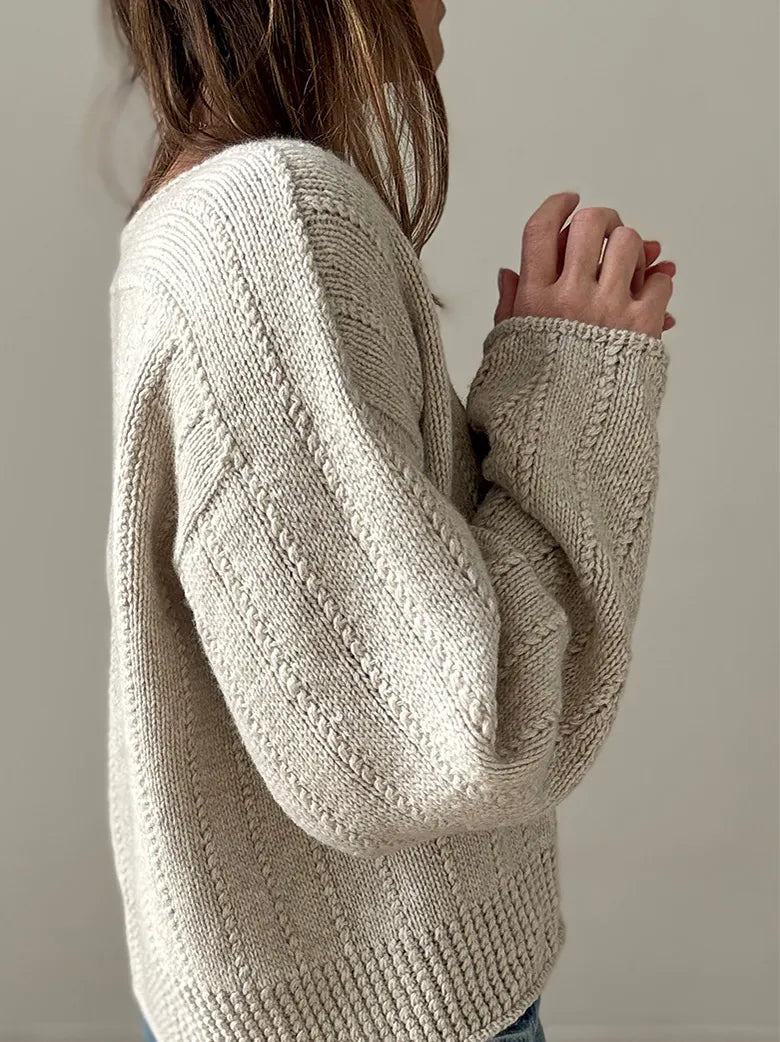 Flow loop V-neck sweater Strikkekit - Otherloops