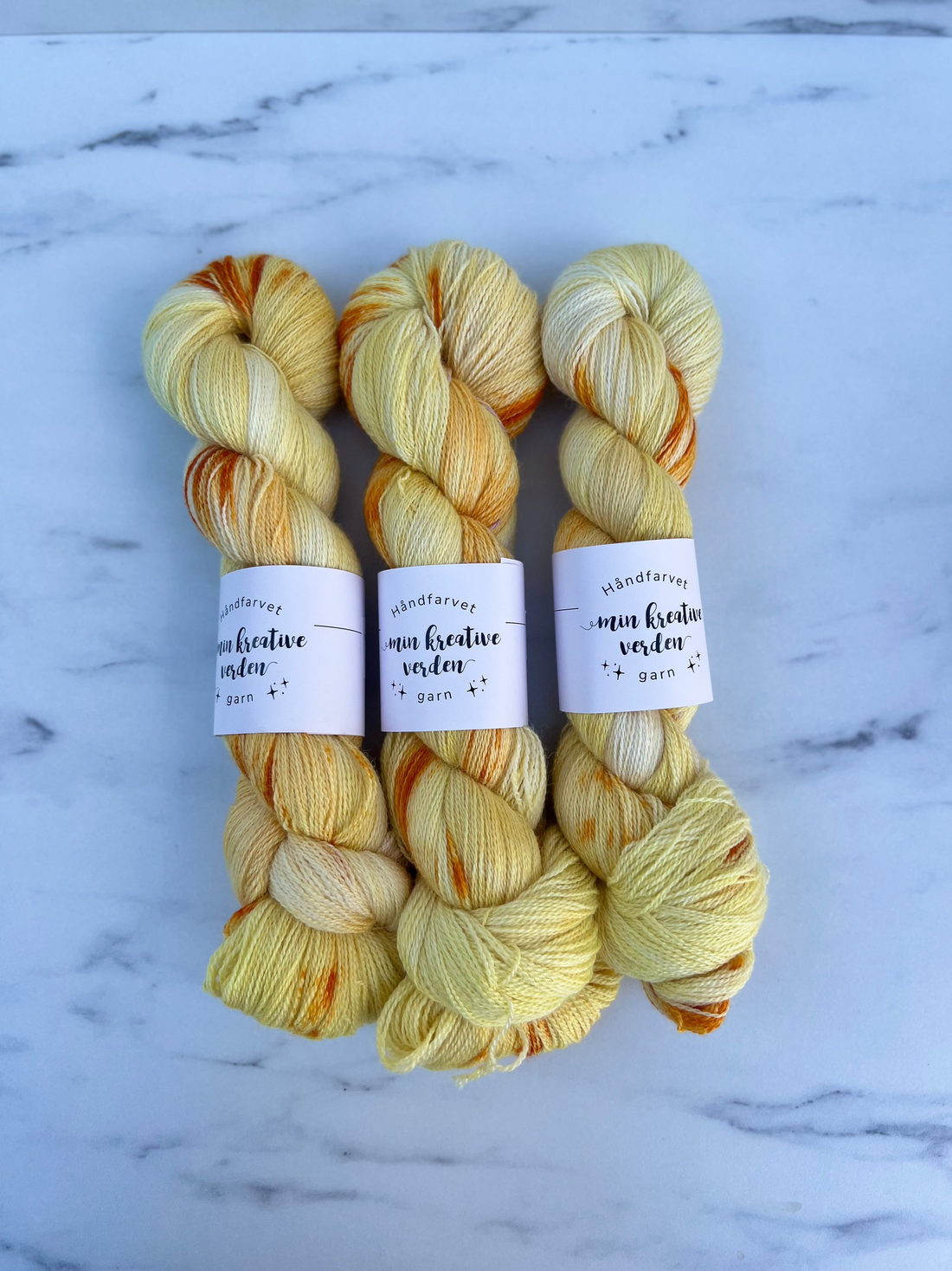 Håndfarvet Angel Lite Lace | Gul