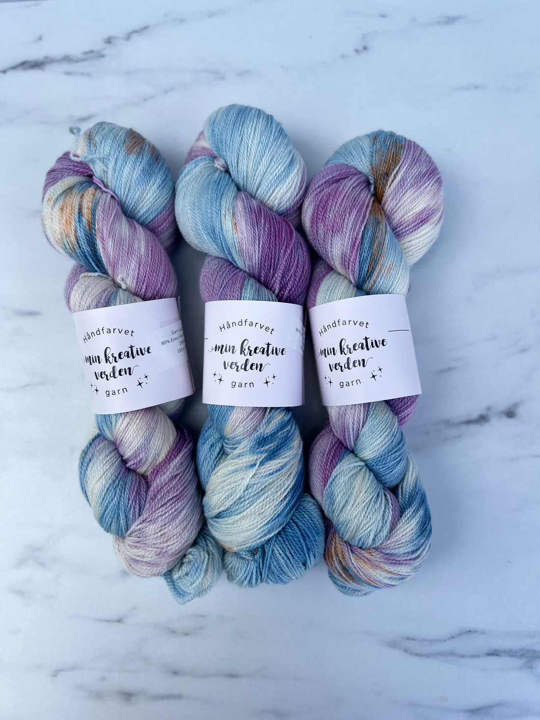 Håndfarvet Lush Lace | Lilla/Blå