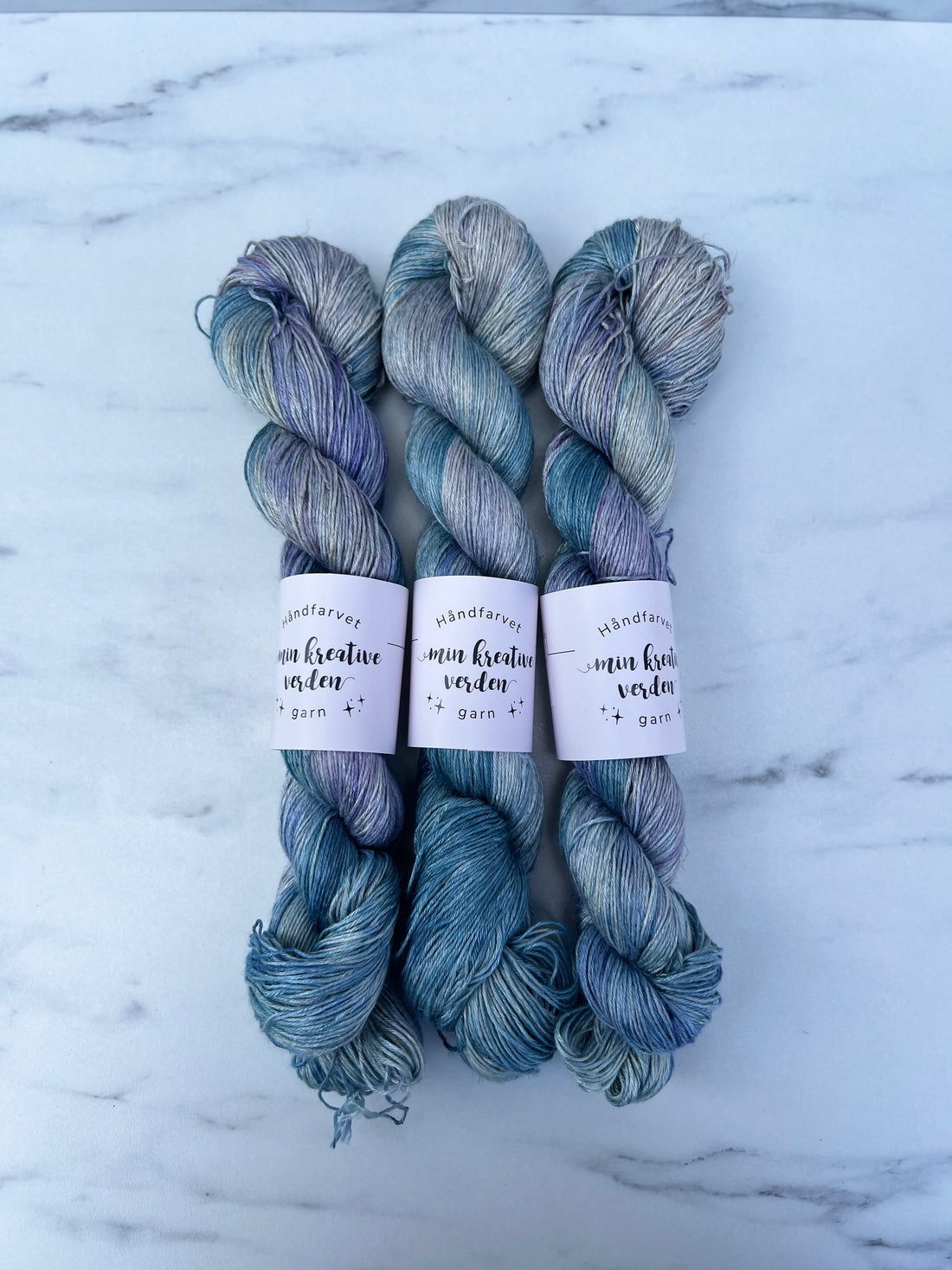 Håndfarvet Vegan Blend | Blå