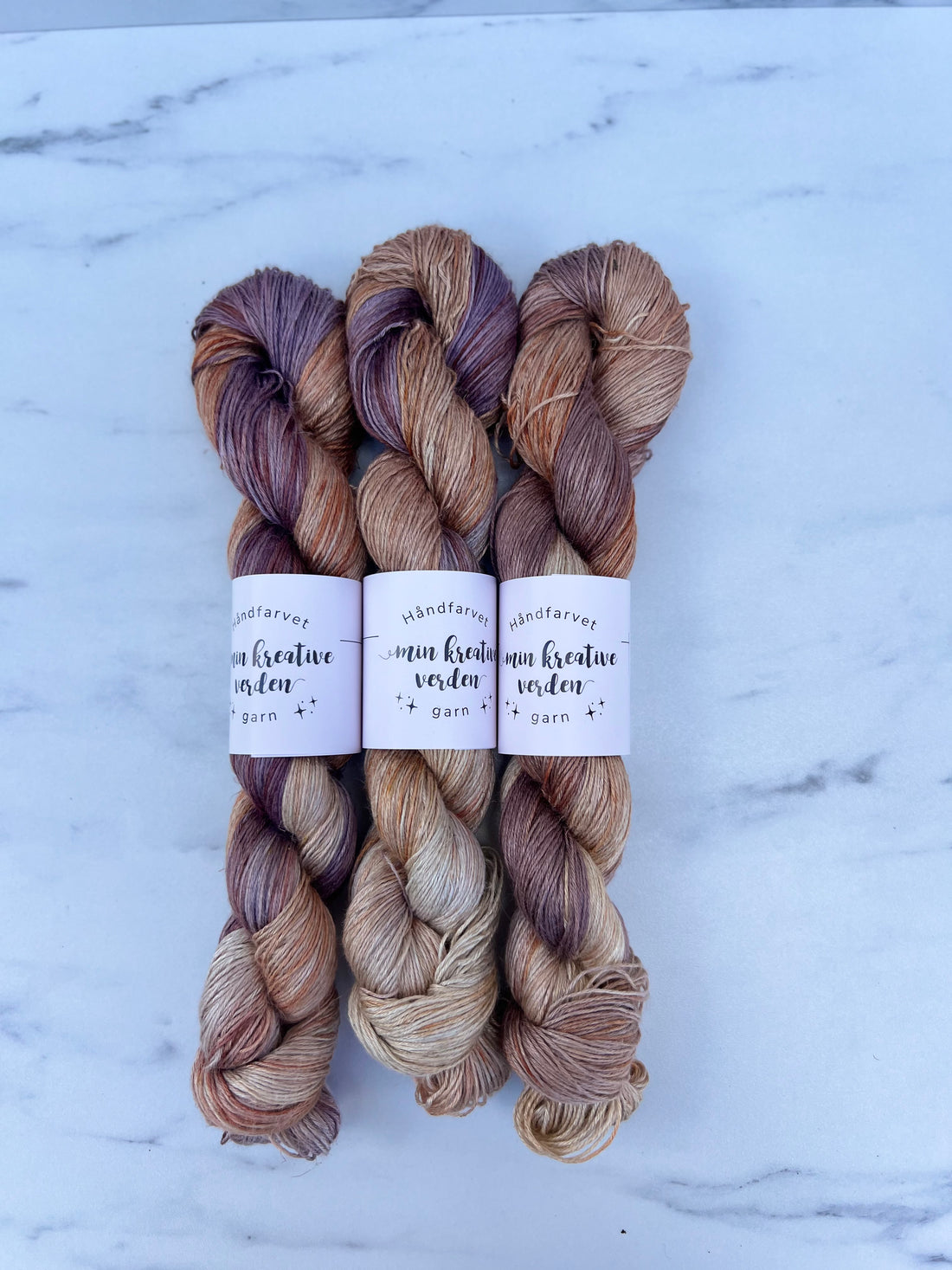 Håndfarvet Vegan Blend | Brun