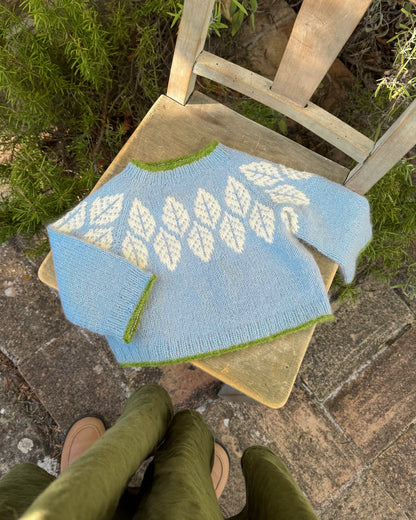 Foglia Sweater strikkekit - Karoline Maria Barfod