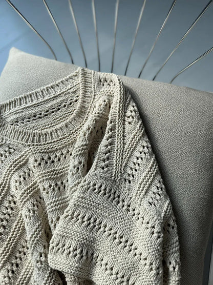 Lace loop tee Strikkekit - Otherloops