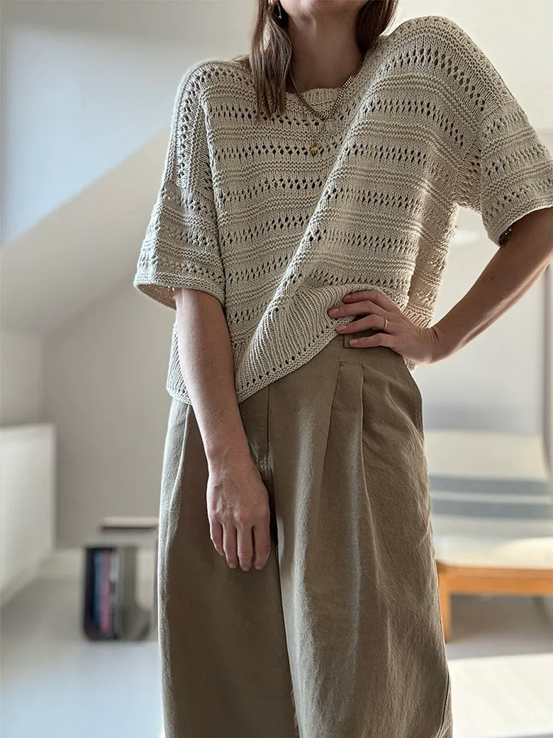 Lace loop tee Strikkekit - Otherloops